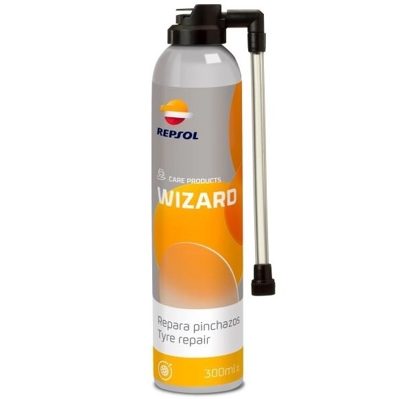 Spray Reparatie Anvelopa Repsol Wizard Repara Pinchazos Aerosol 300 ML RPP9070ZPC